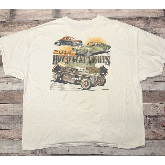 Men’s 3XL 2013 Hot August Nights Reno Sparks Nevada Classic Muscle Cars Tshirt - Picture 1 of 7